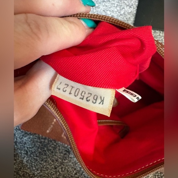 Dooney & Bourke Beige and Brown Shoulder Bag - Picture 7 of 7